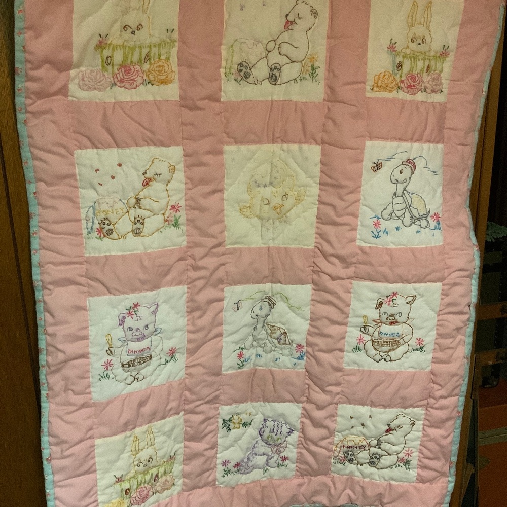 Hand made baby quilt